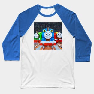 Thomas the tank engine on island of sodor with percy and gordon Baseball T-Shirt
